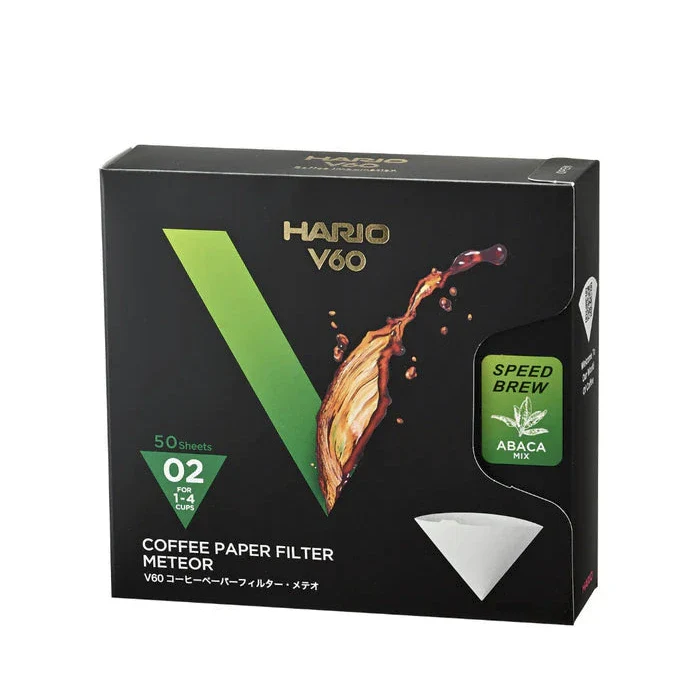 Hario - METEOR V60-02 Abaca Speed Filter Paper (50-Pack)